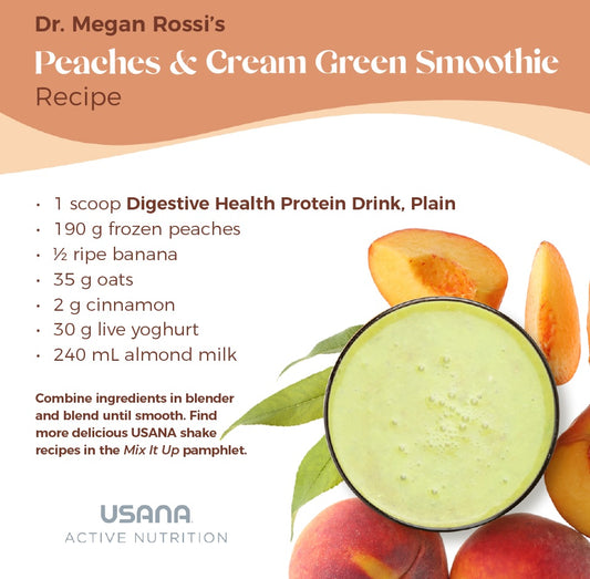 Peaches & Cream Green Smoothie
